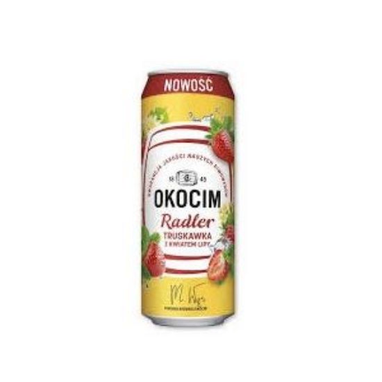 Picture of Beer Okocim Radler StrawberryTruskawka Can 2% Alc. 0.5L (Case=24)  