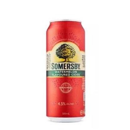 Picture of Beer Somersby Watermelon Can 4.5% Alc. 0.5L (Case=24)