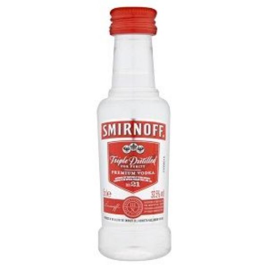 Picture of Vodka Smirnoff Red Mini 40% Alc. 0.05cl (Case=12)  