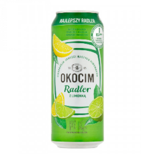 Picture of Beer Okocim Radler Lemon Can 2% Alc. 0.5L (Case=24)  