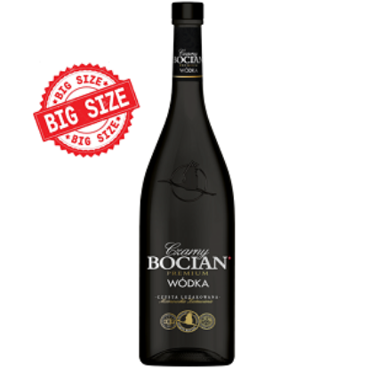 Picture of Vodka Bocian Czarny 40% Alc. 1.75L (Case=4)