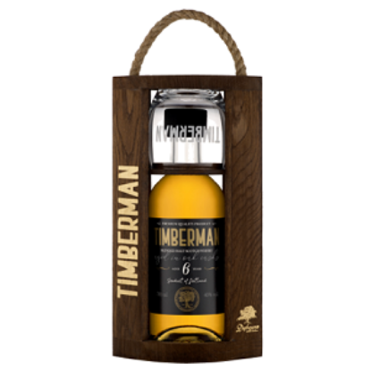 Picture of Debowa Whiskey Timberman Edition Blended Malt Scotch 3 years aged with cup 0.7L 40% Alc.