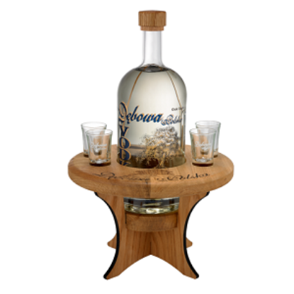 Picture of Vodka Debowa Oak Stand with 4 shots 40% Alc. 1.75L (Case=1)