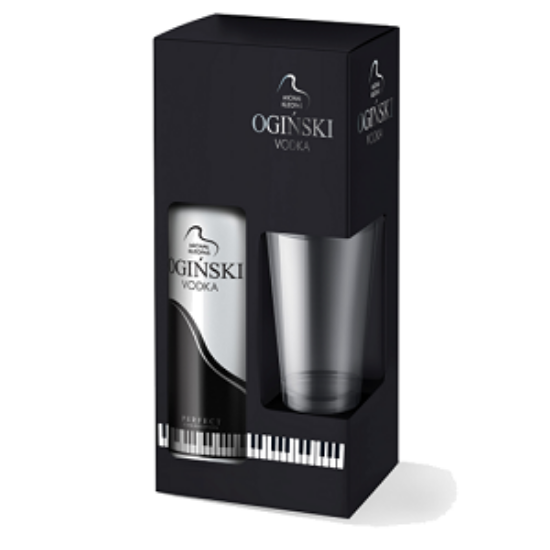 Picture of Vodka Oginski 40% in Gift box with glass  Alc. 0.7L (Case=6)