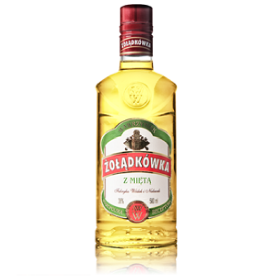 Picture of Vodka Zoladkowka Mint AWW 36% Alc. 0.5L (Case=12)  