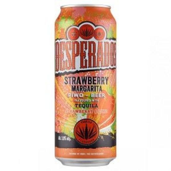 Picture of Beer DesperadosTequila Strawberry Can 3% Alc. 0.5L (Case=24)