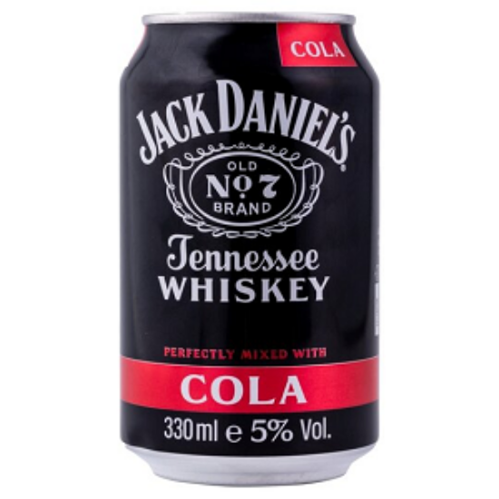 Picture of Jack Daniels Whisky & Cola Can 5% Alc. 0.33L (Case=12)